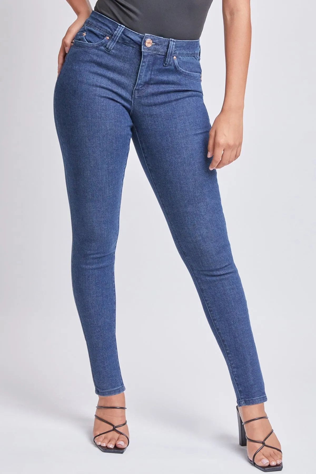 Women's Sustainable WannaBettaButt Skinny Jeans sold by YMI product image thumbnail 3