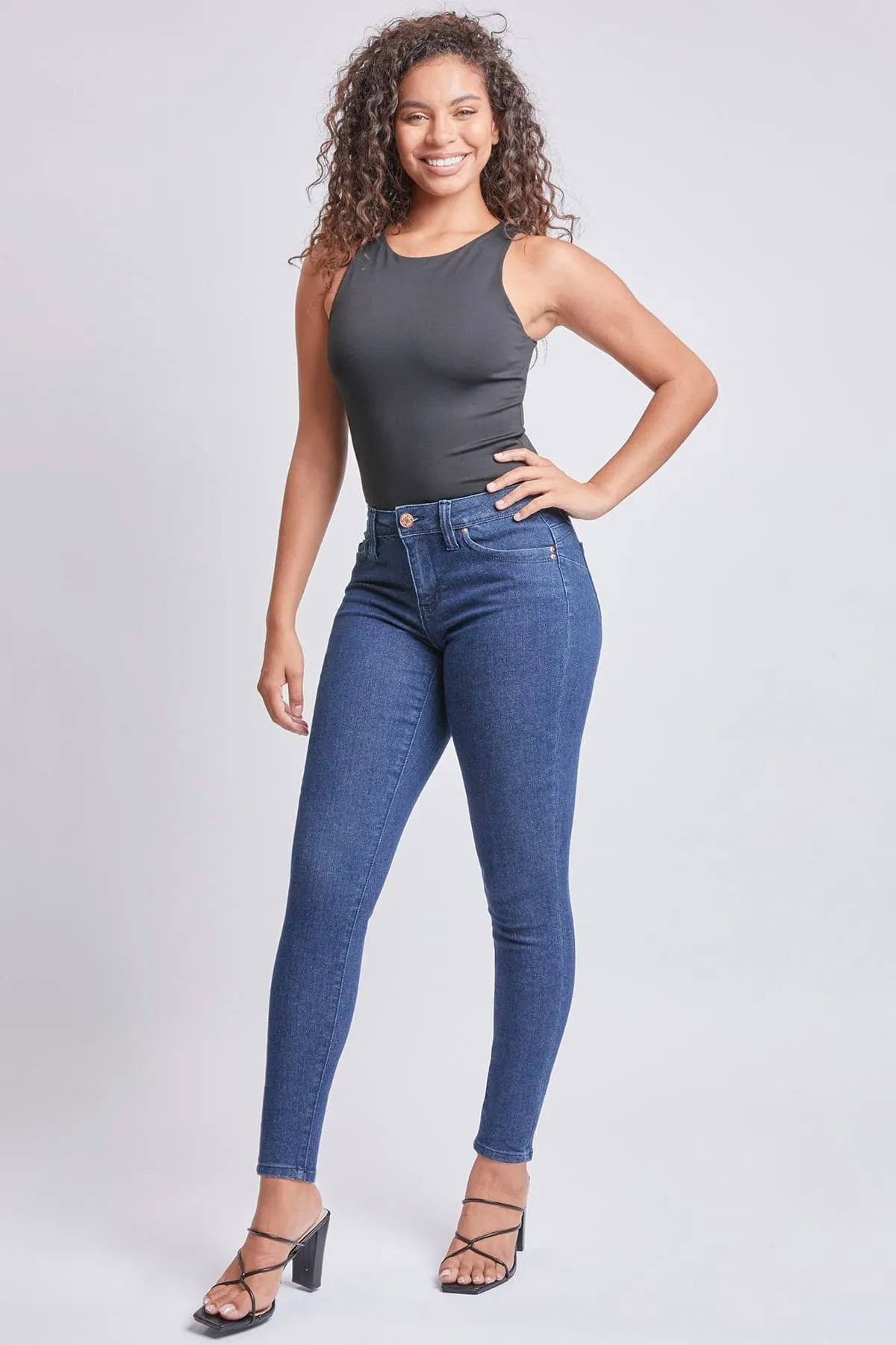 Women's Sustainable WannaBettaButt Skinny Jeans sold by YMI