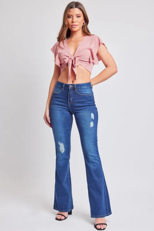 Women's Essential Flare Jeans - Long Inseam sold by YMI