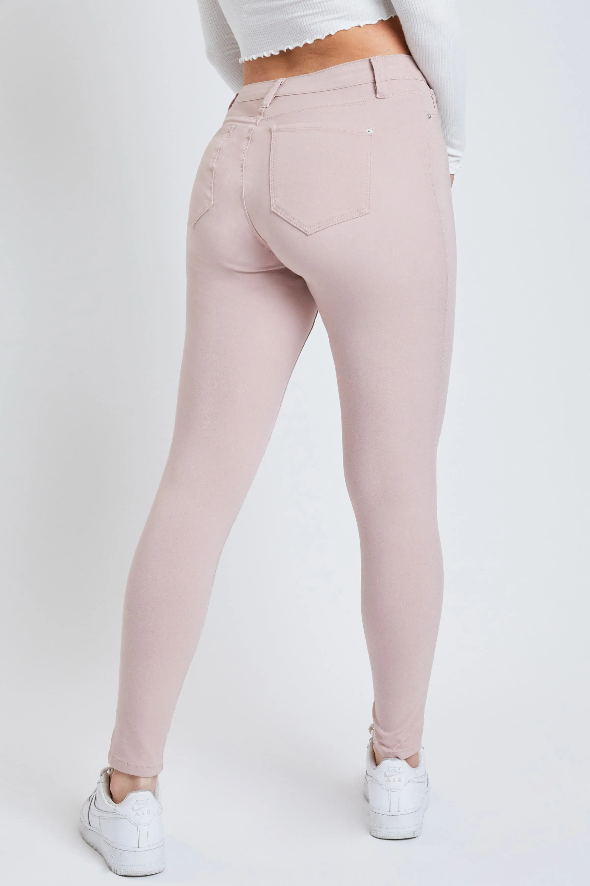 Women's Mid Rise Hyperstretch Skinny Pants sold by YMI product image thumbnail 3