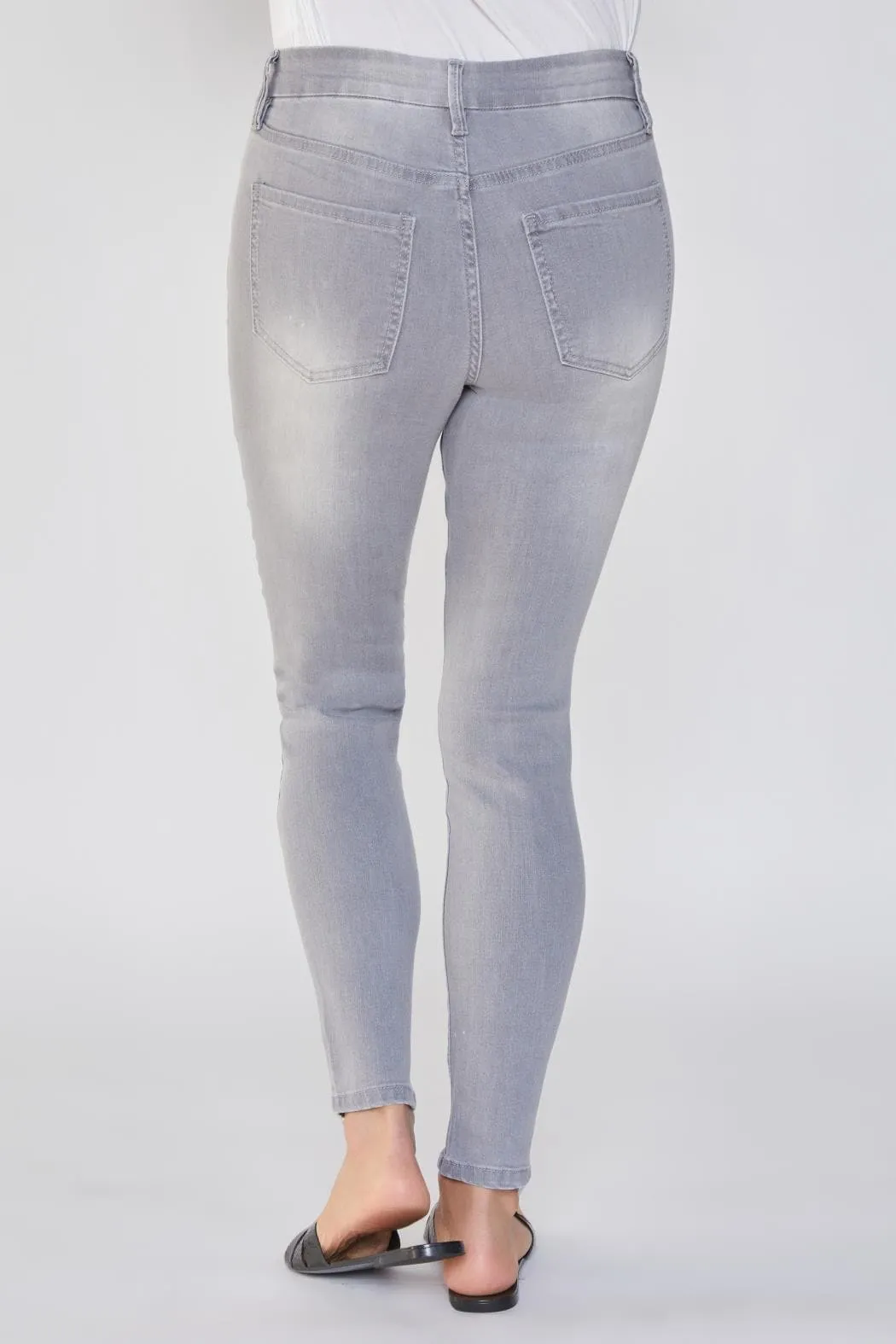 Women's Curvy Fit High Rise Skinny Sustainable Jeans sold by YMI product image thumbnail 4