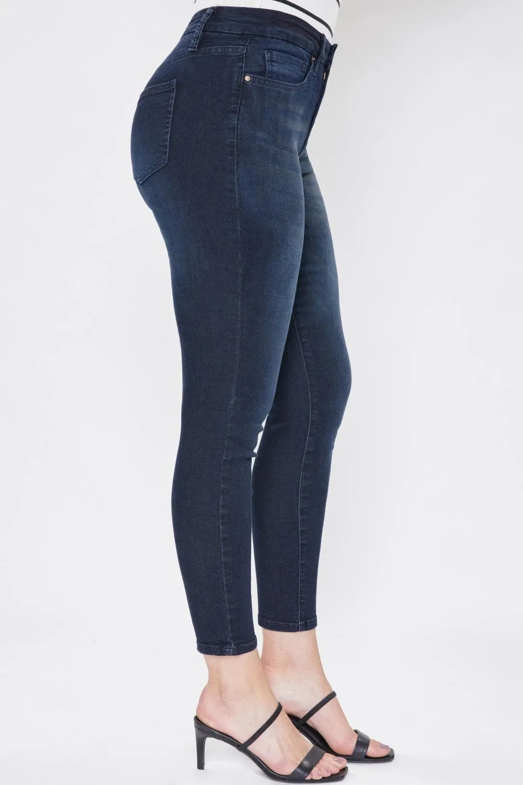 Women's Curvy Fit High Rise Skinny Sustainable Jeans sold by YMI product image thumbnail 2