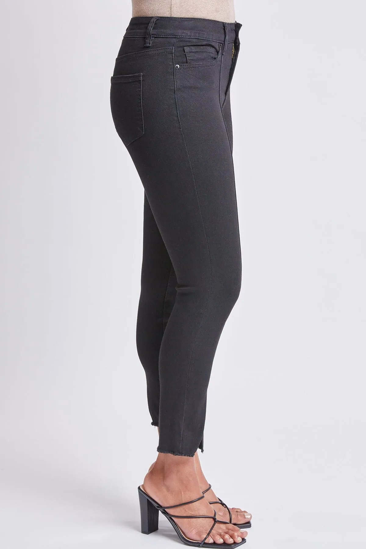 Women's Skinny With Front Seam and Slit Detail High Rise Lifestyle Collection Jeans sold by YMI product image thumbnail 3