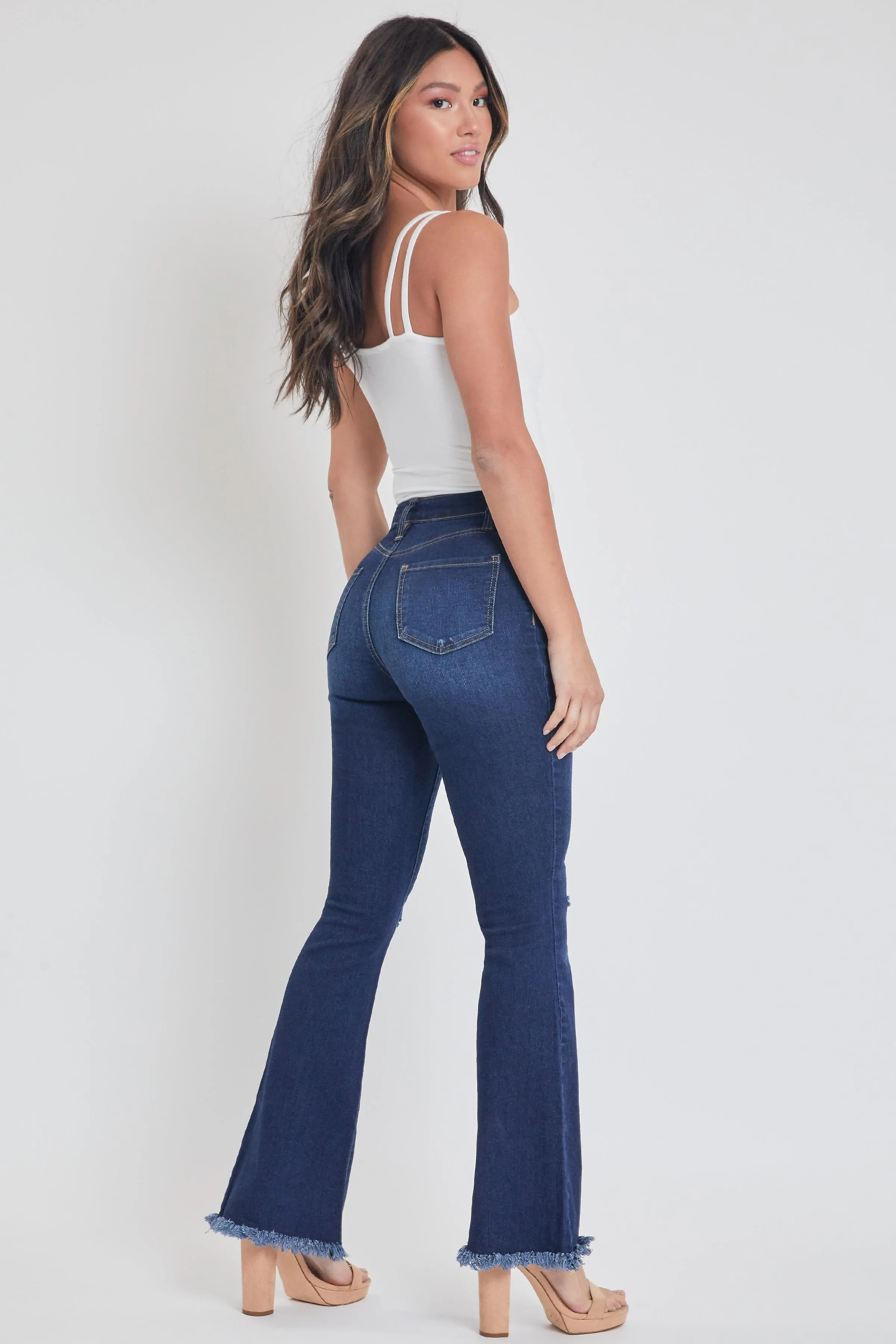 Women's Super Flare Essential Jeans - Regular Inseam sold by YMI product image thumbnail 3