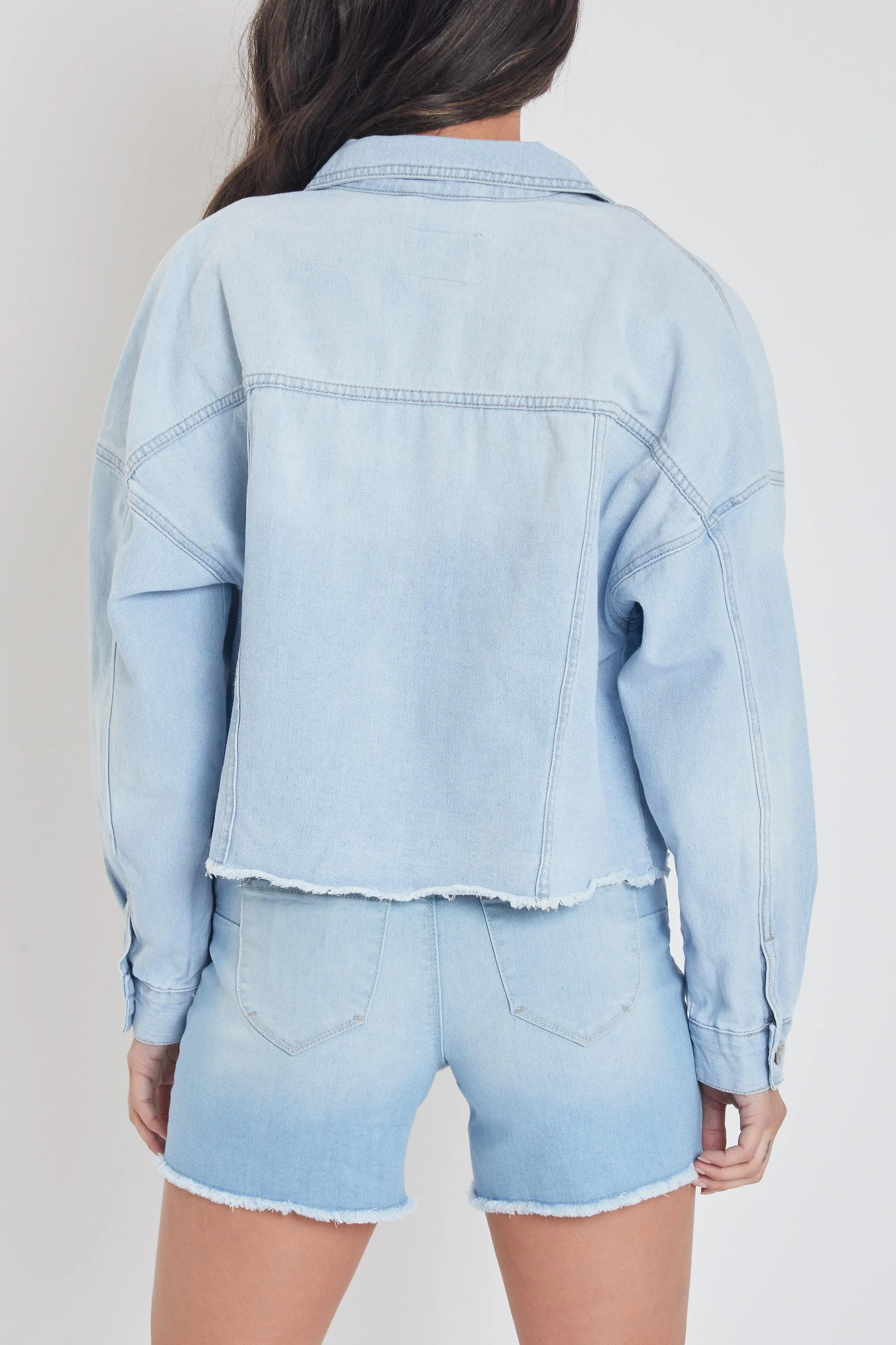 Women's Denim With Raw Hem Jacket sold by YMI product image thumbnail 2