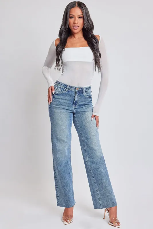 Women's Luxe Straight  Premium Stretch Jeans made by YMI