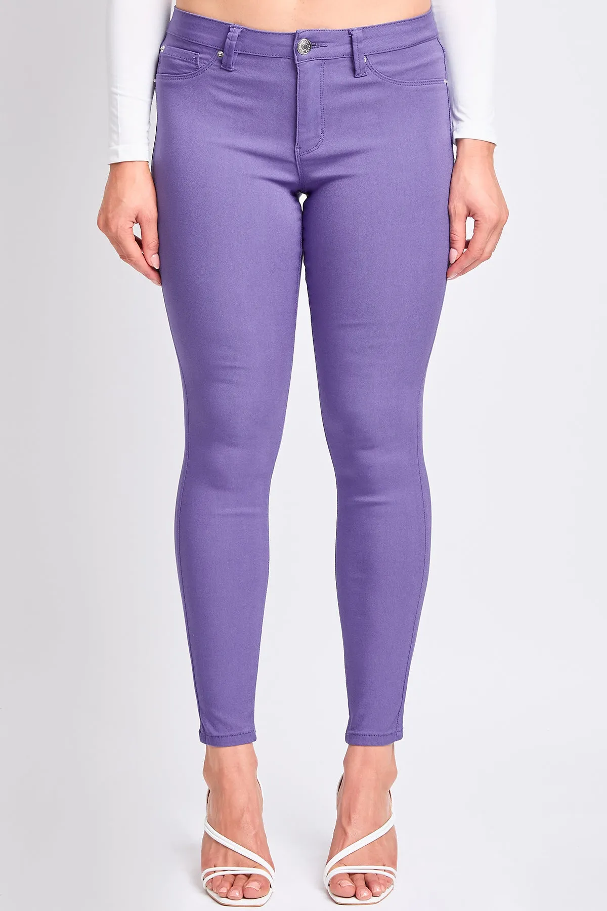 Women's Mid Rise Hyperstretch Skinny Pants sold by YMI product image thumbnail 2