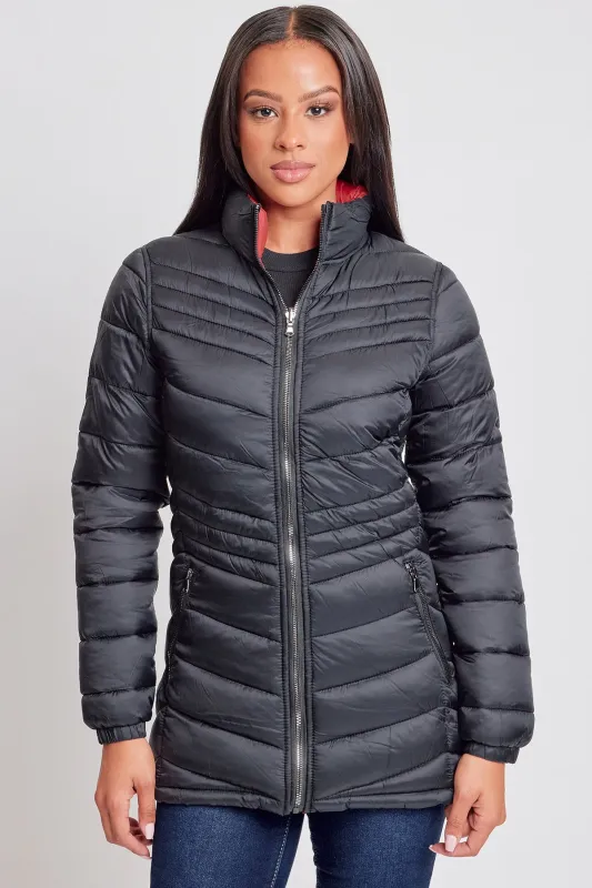 Women's Winter Reversible Puffer Jacket sold by YMI