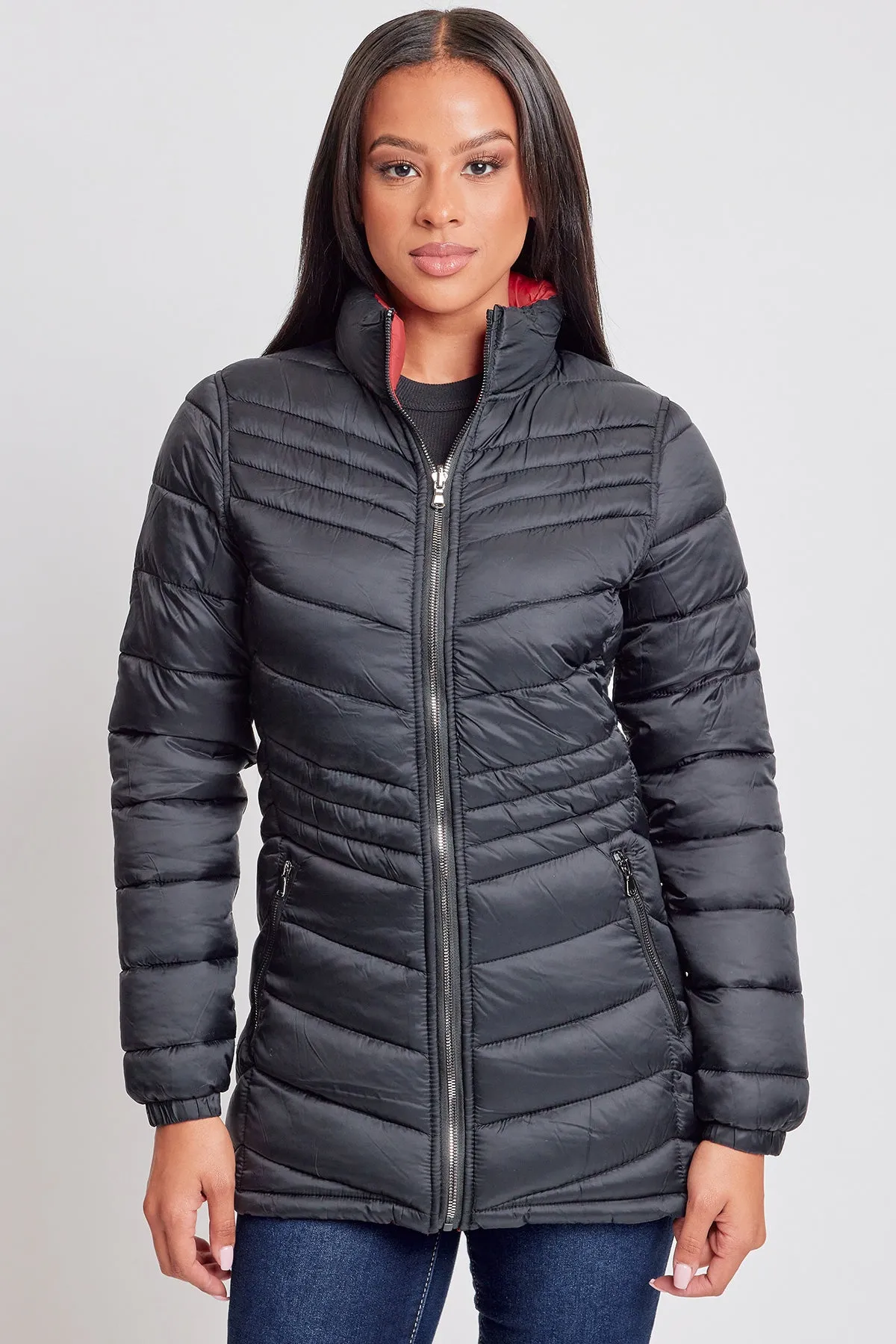 Women's Winter Reversible Puffer Jacket sold by YMI
