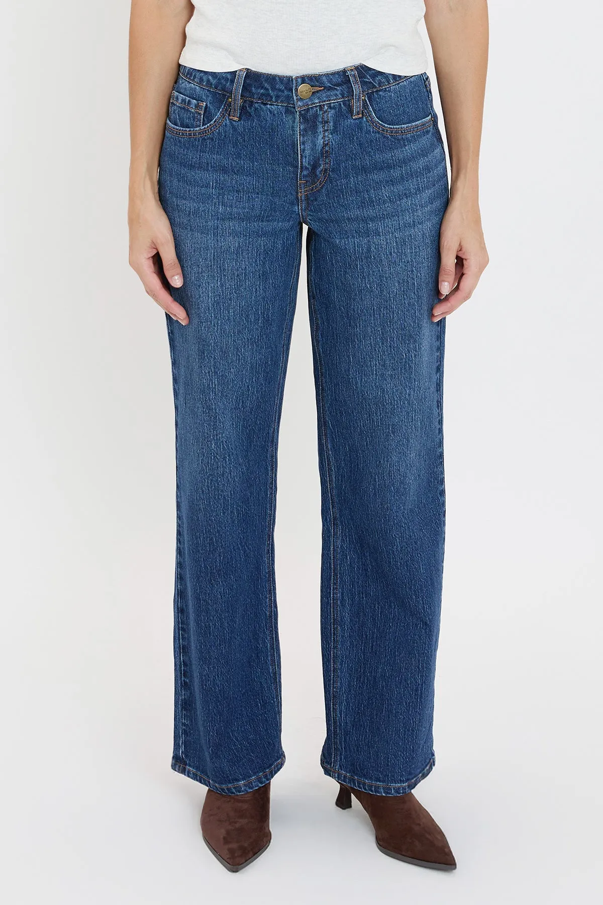 Women's Luxe High Rise Wide Leg Jeans sold by YMI product image thumbnail 2