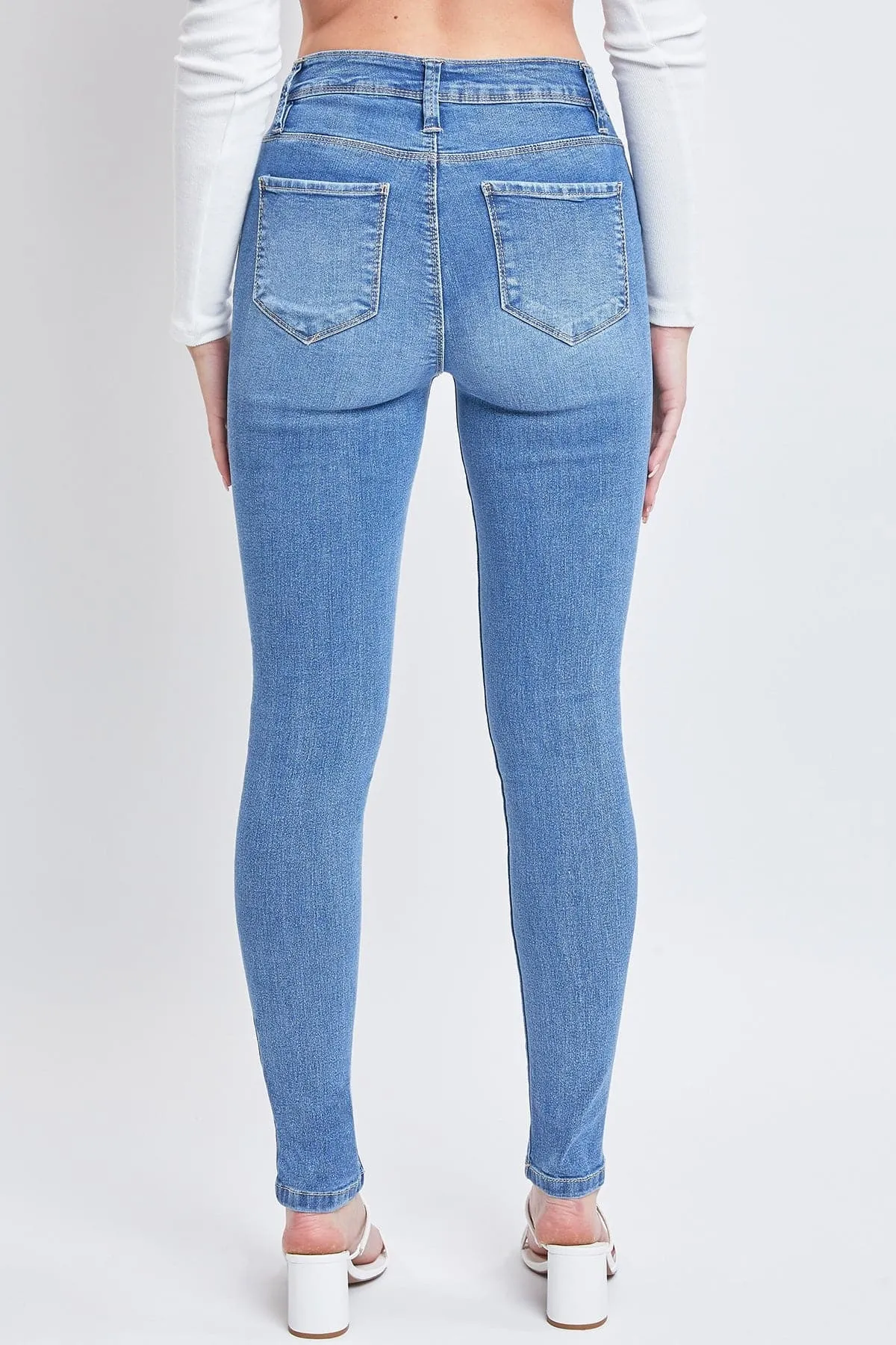 Women's Essential Sustainable Distressed Skinny Jeans sold by YMI product image thumbnail 5