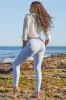 Women's Sustainable WannaBettaButt 3 Button Skinny Jeans sold by YMI