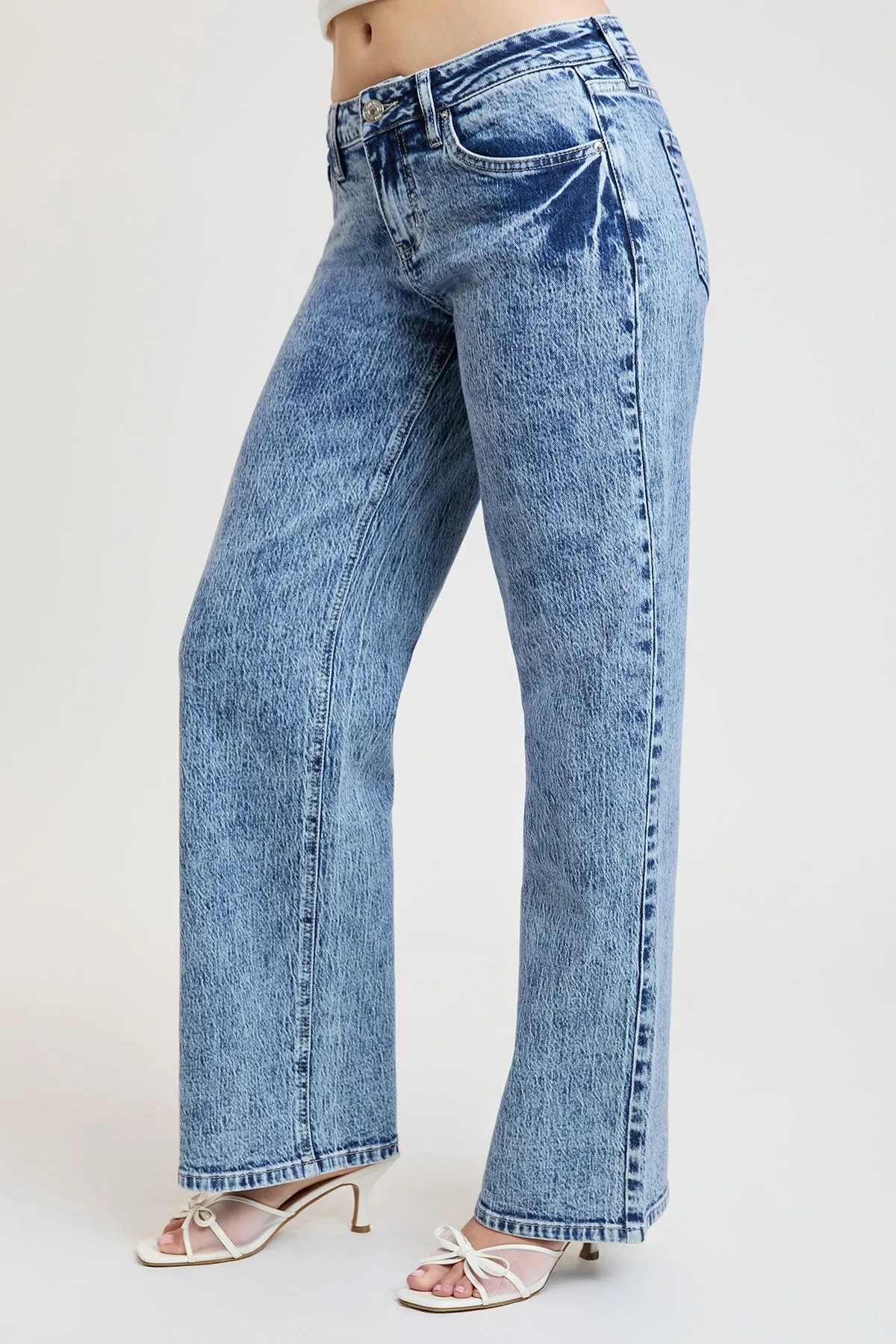 Women's Luxe Britney Wide Leg Jeans sold by YMI product image thumbnail 5