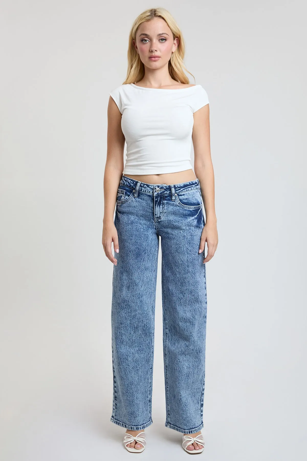 Women's Luxe Britney Wide Leg Jeans sold by YMI product image thumbnail 3