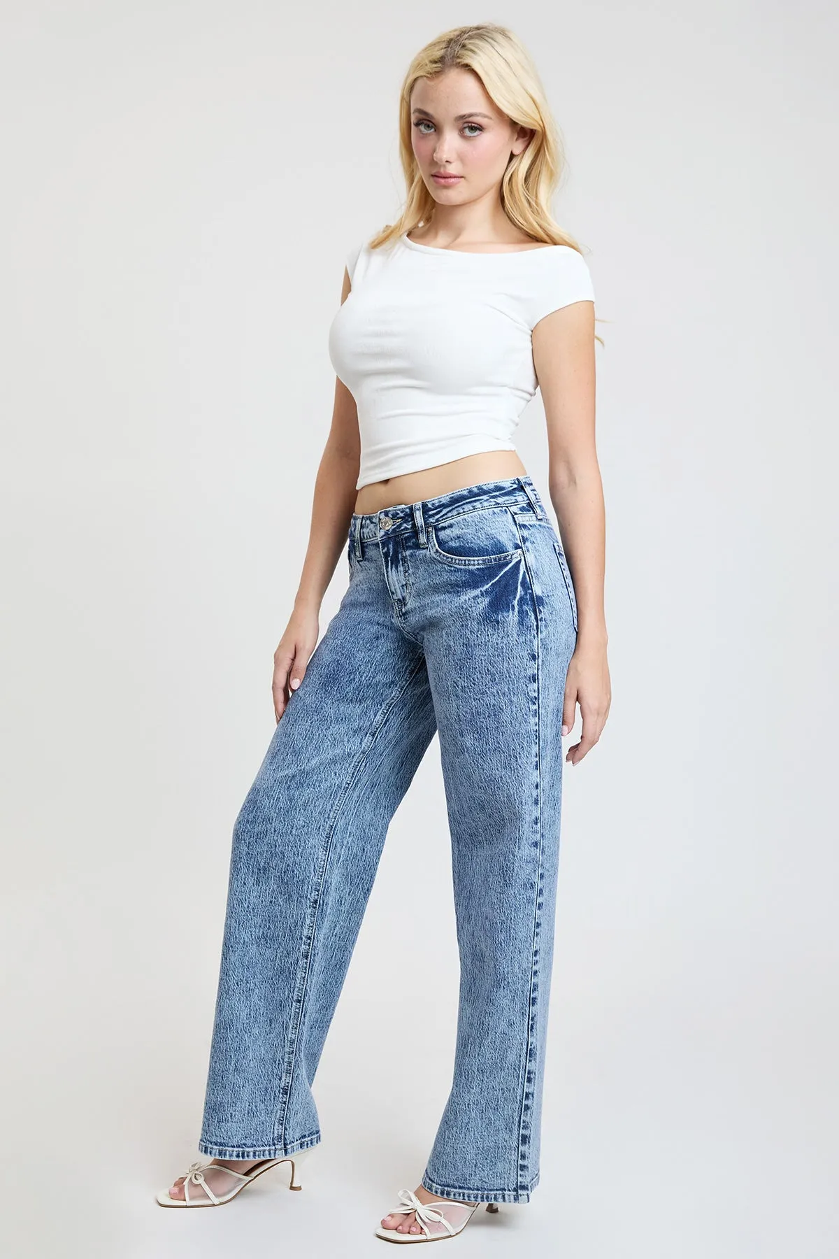 Women's Luxe Britney Wide Leg Jeans sold by YMI product image thumbnail 4