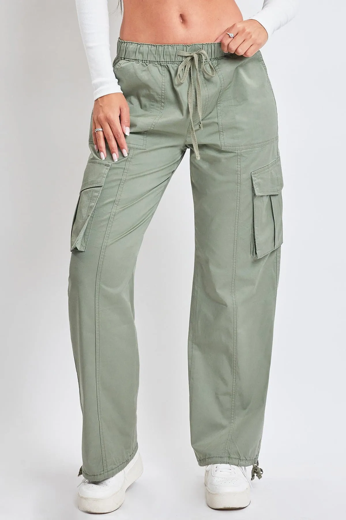 Women's Mid Rise Pull On Cargo Pants sold by YMI product image thumbnail 2
