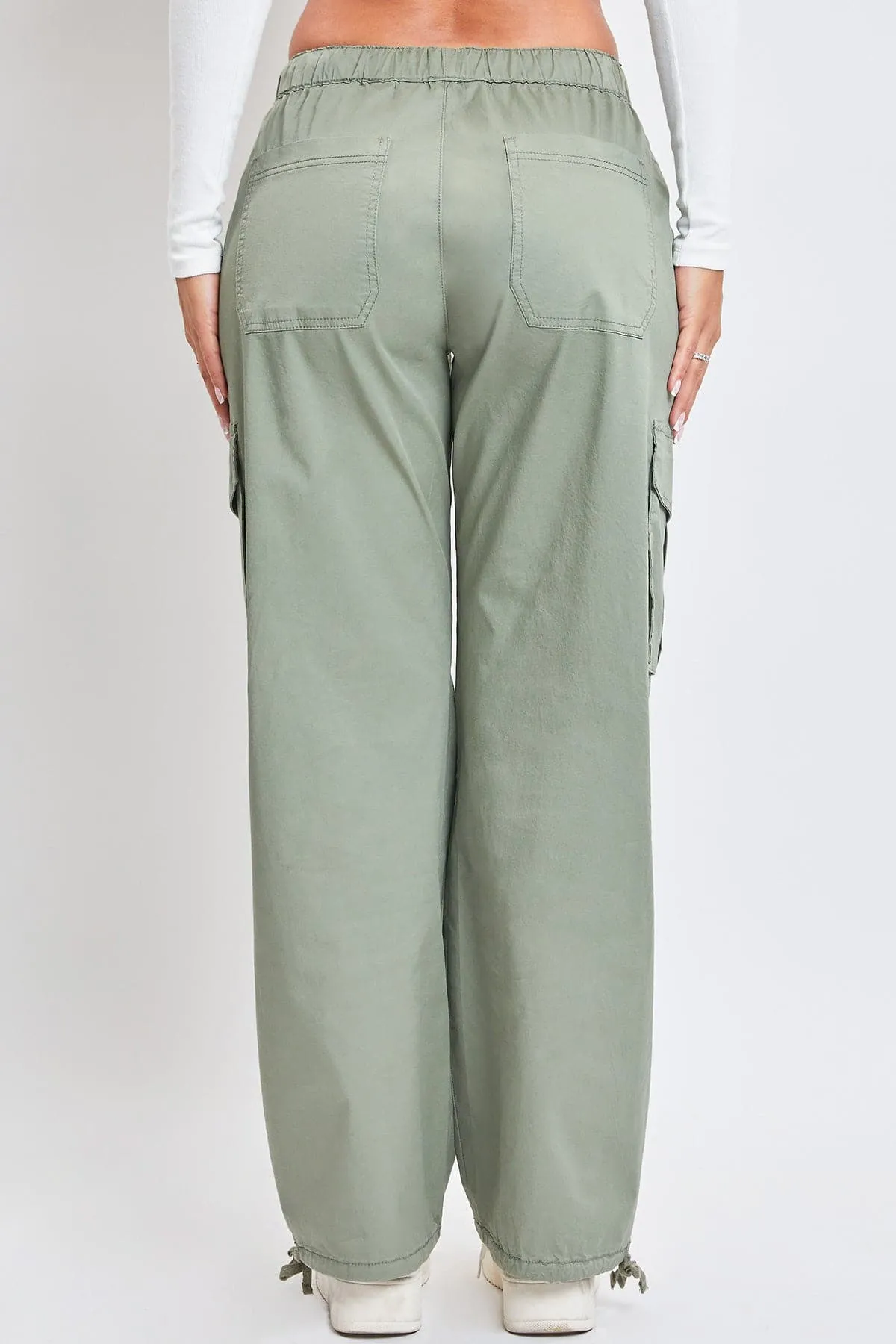 Women's Mid Rise Pull On Cargo Pants sold by YMI product image thumbnail 4