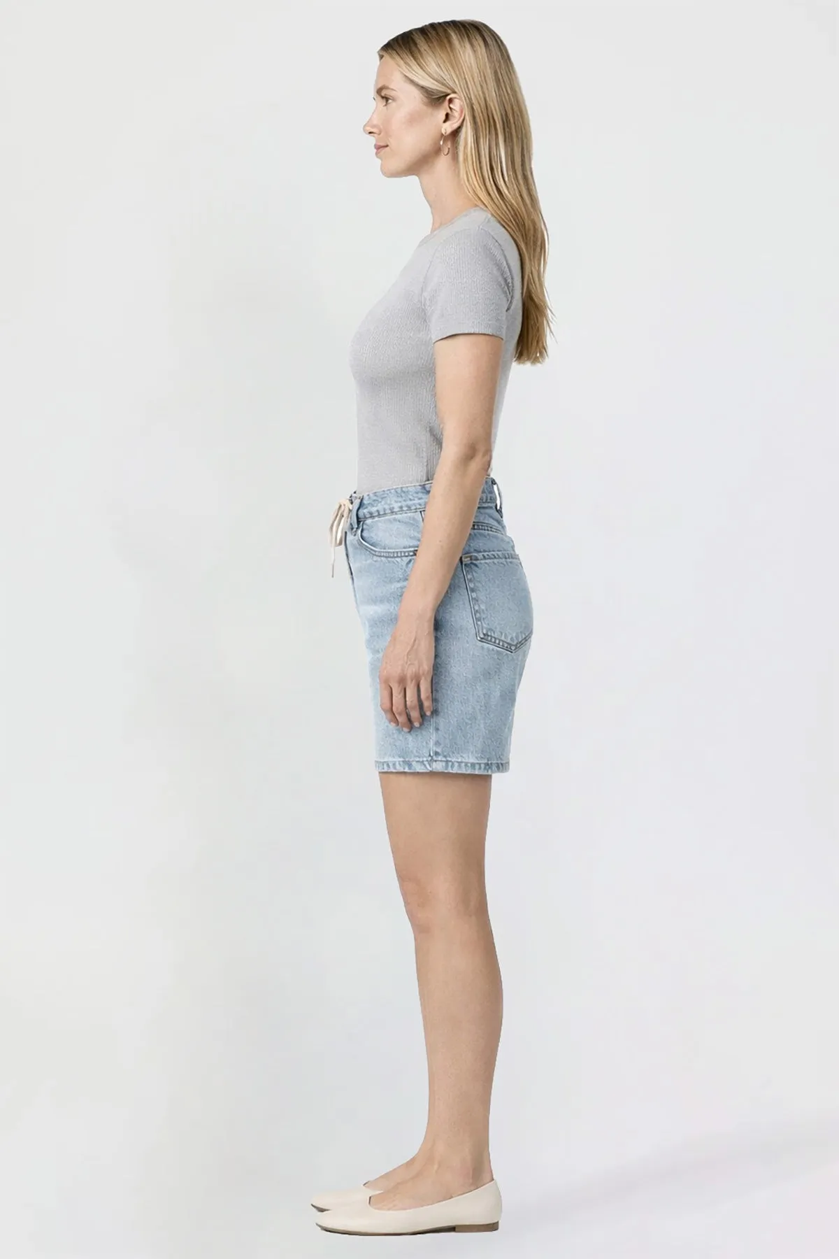 Women's Relaxed Tie Front Shorts sold by YMI product image thumbnail 5