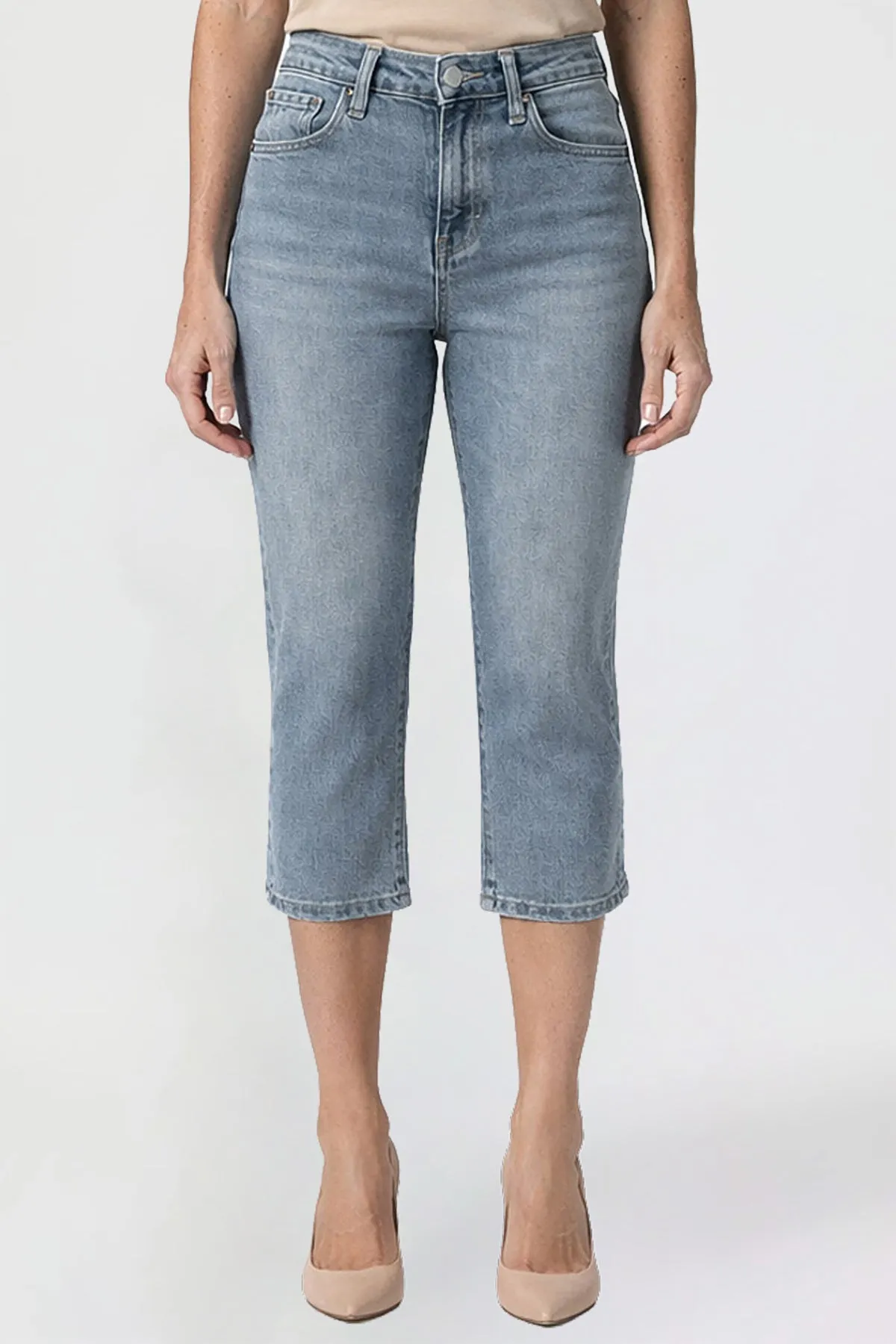 Women's Premium Stretch Side Slit Capri sold by YMI product image thumbnail 2