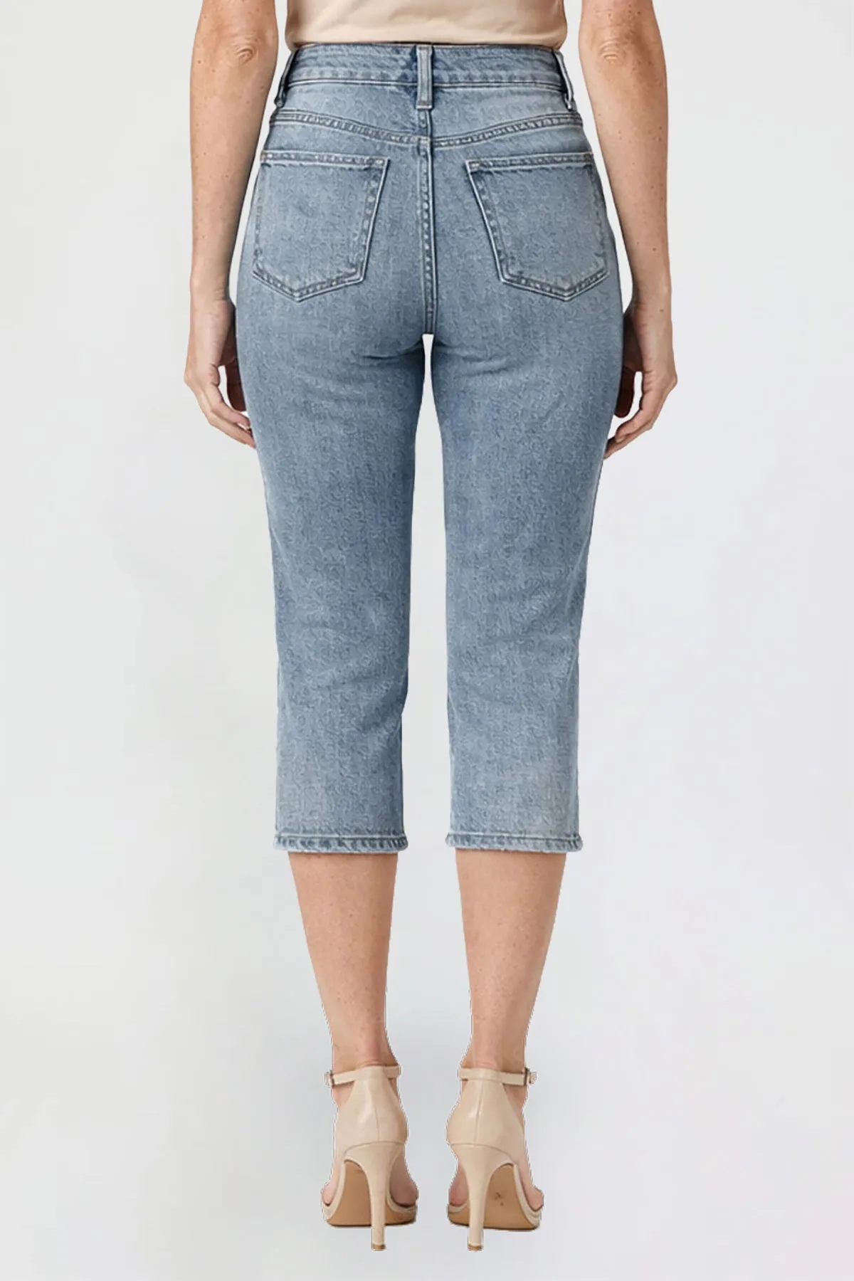 Women's Premium Stretch Side Slit Capri sold by YMI product image thumbnail 4