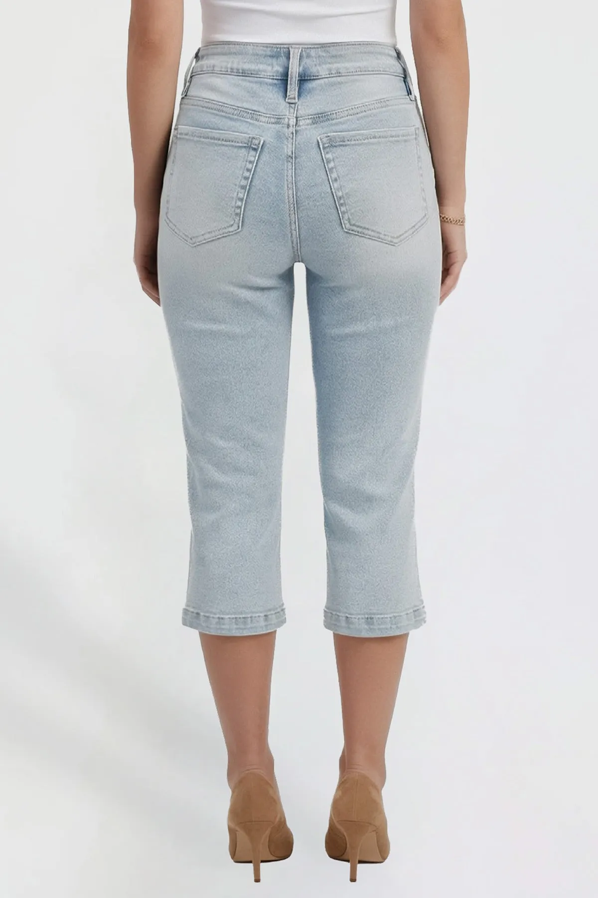 Women's Pin Tuck Capri sold by YMI product image thumbnail 4