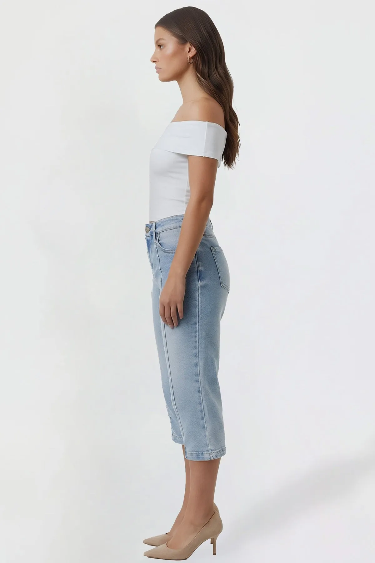 Women's Pin Tuck Capri sold by YMI product image thumbnail 5