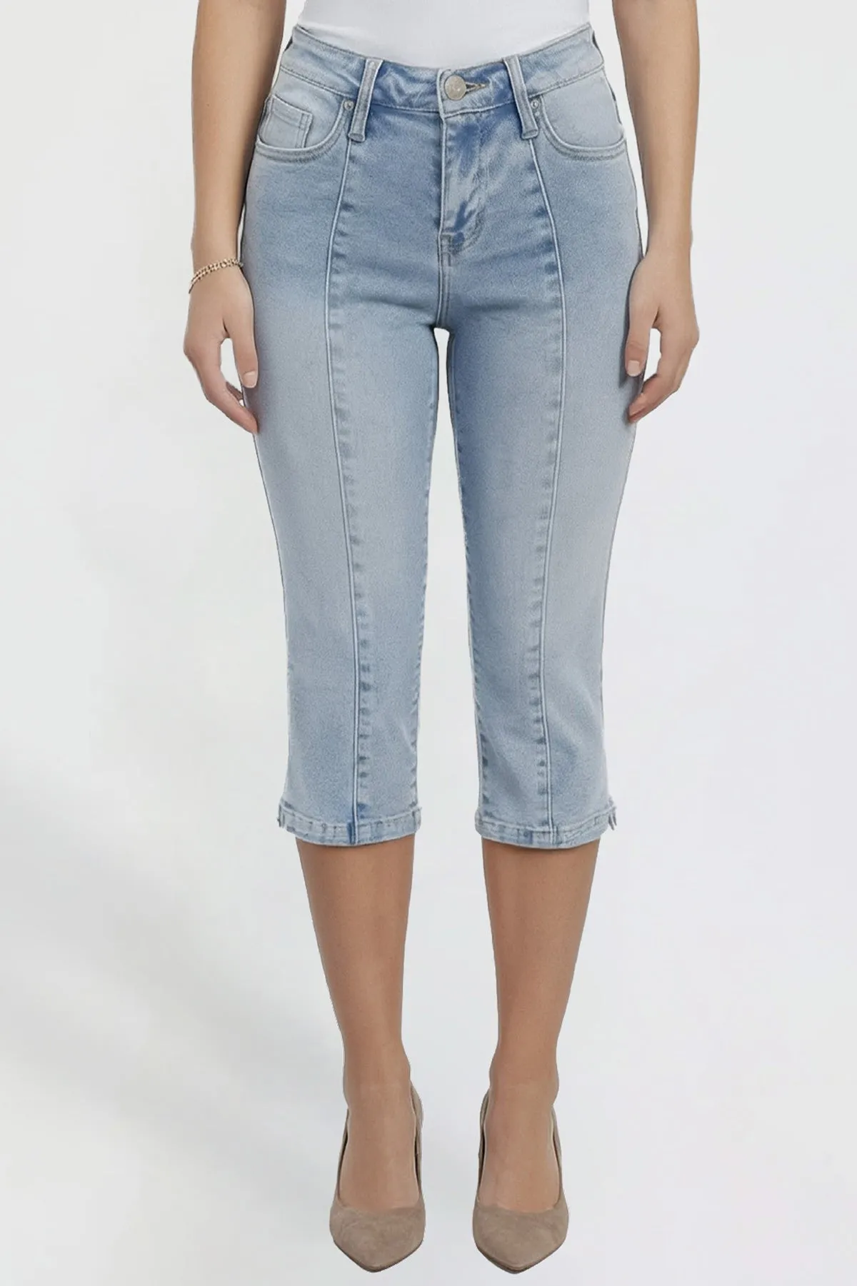 Women's Pin Tuck Capri sold by YMI product image thumbnail 2