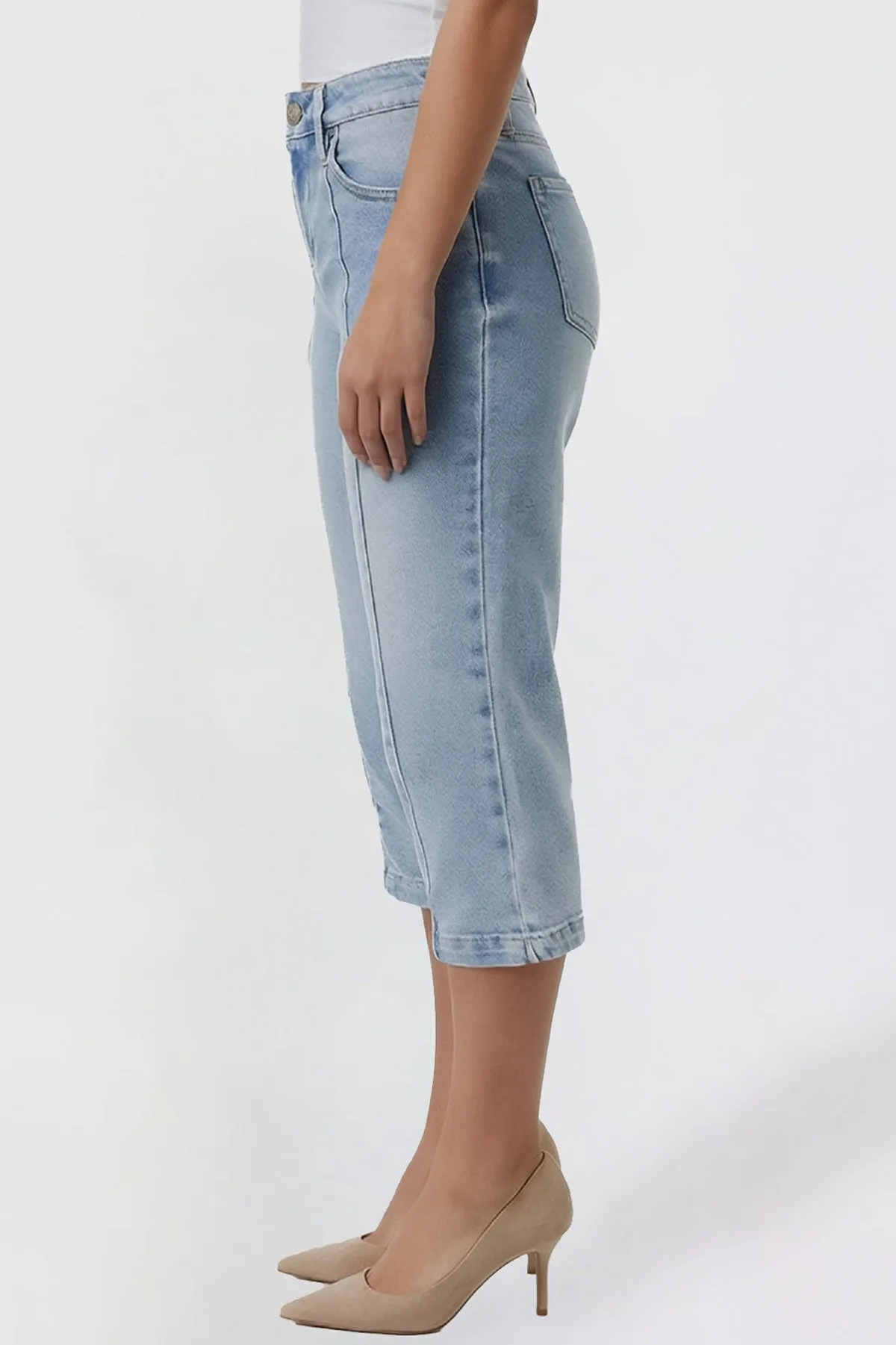 Women's Pin Tuck Capri sold by YMI product image thumbnail 3
