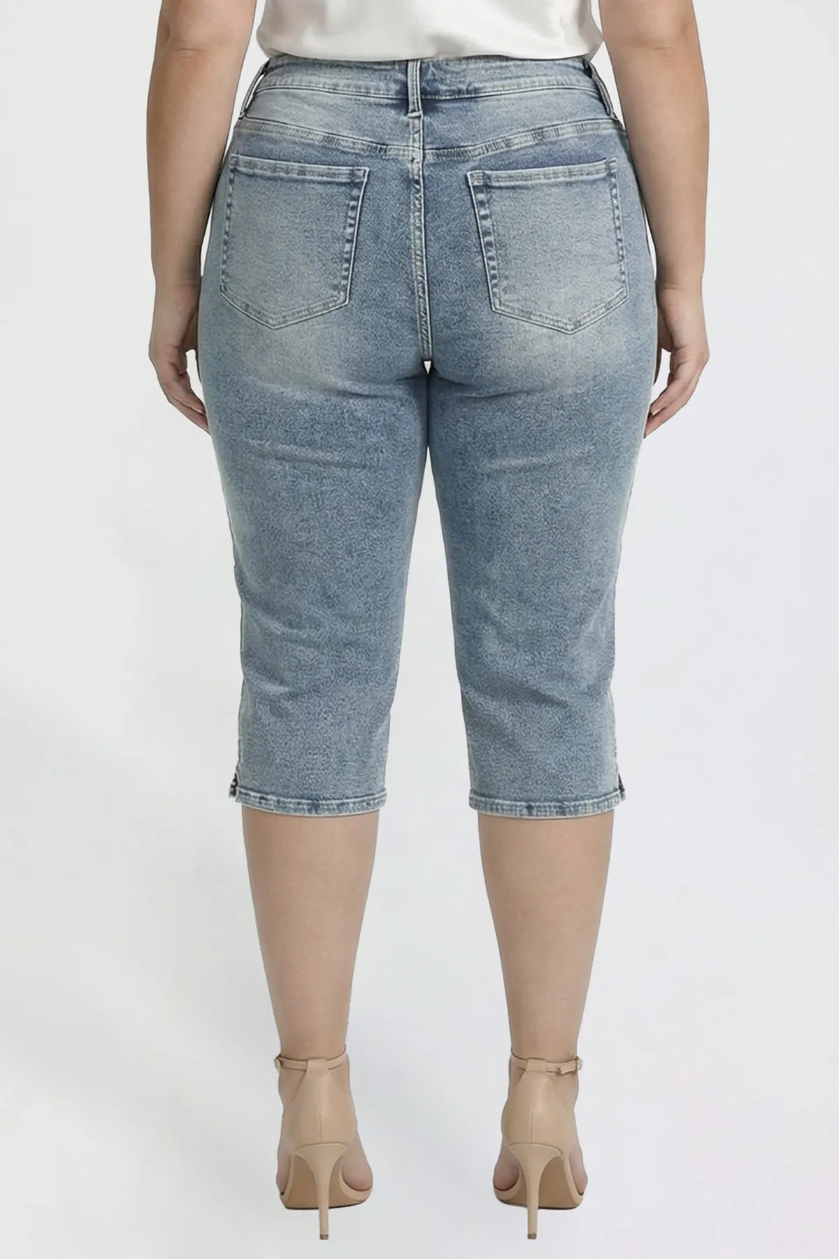 Women's Plus Luxe Capri with Side Slit sold by YMI product image thumbnail 4