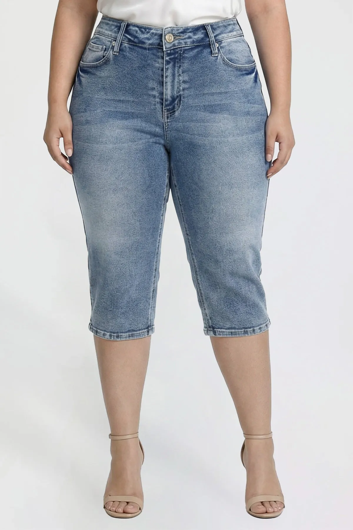 Women's Plus Luxe Capri with Side Slit sold by YMI product image thumbnail 2