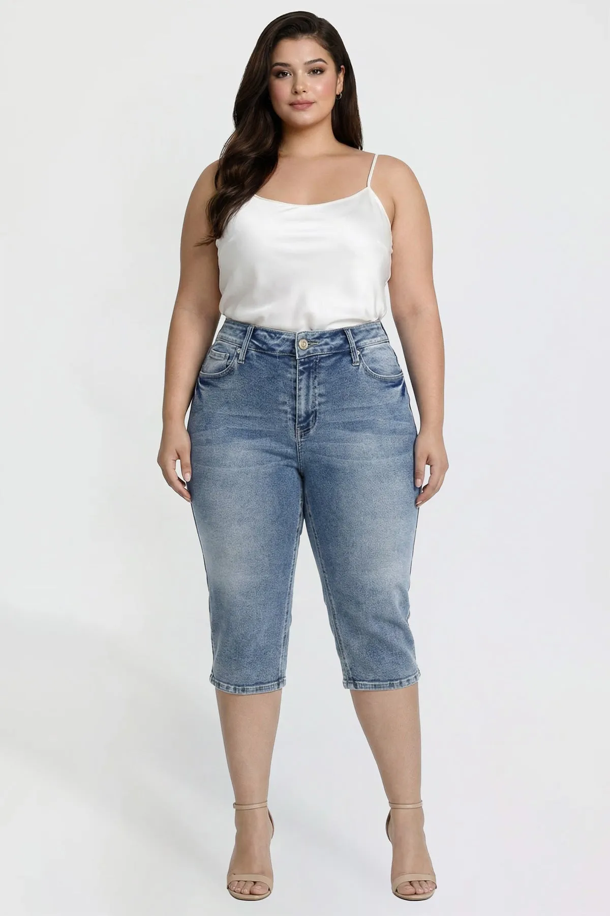 Women's Plus Luxe Capri with Side Slit sold by YMI product image thumbnail 5
