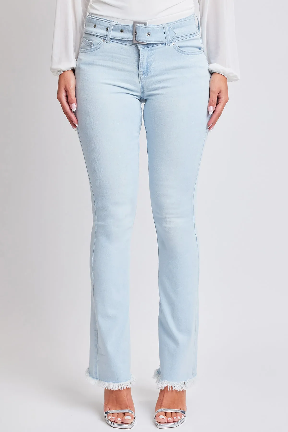 Women's Belted Flare Jeans sold by YMI product image thumbnail 2