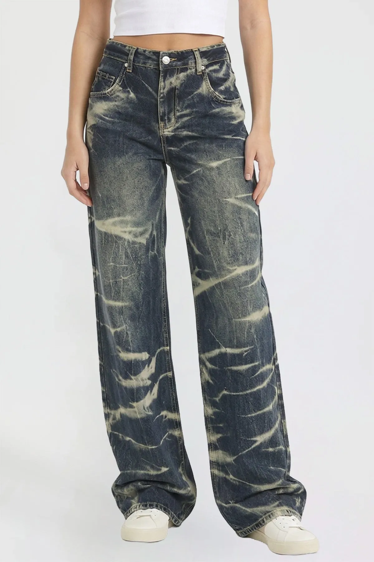 Women's Wide Leg Essential Baggy Jeans sold by YMI product image thumbnail 2