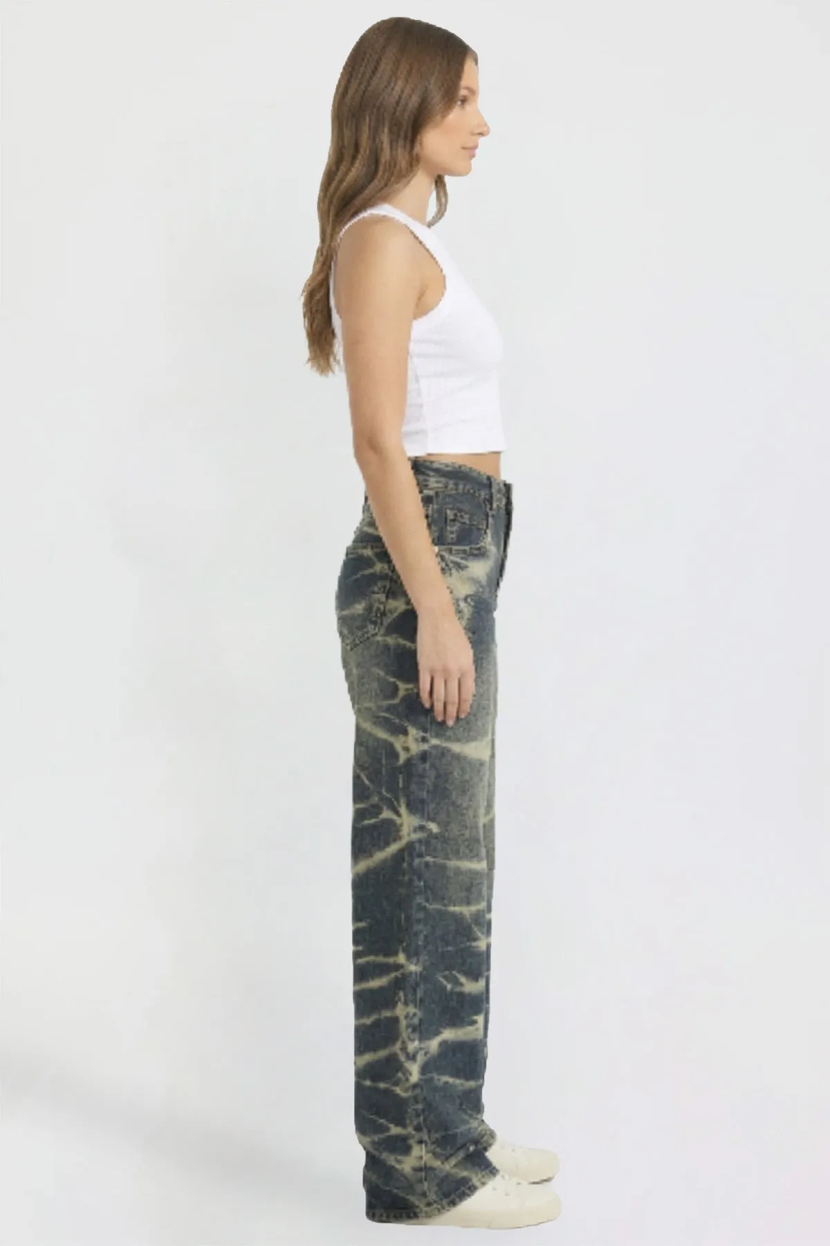 Women's Wide Leg Essential Baggy Jeans sold by YMI product image thumbnail 5