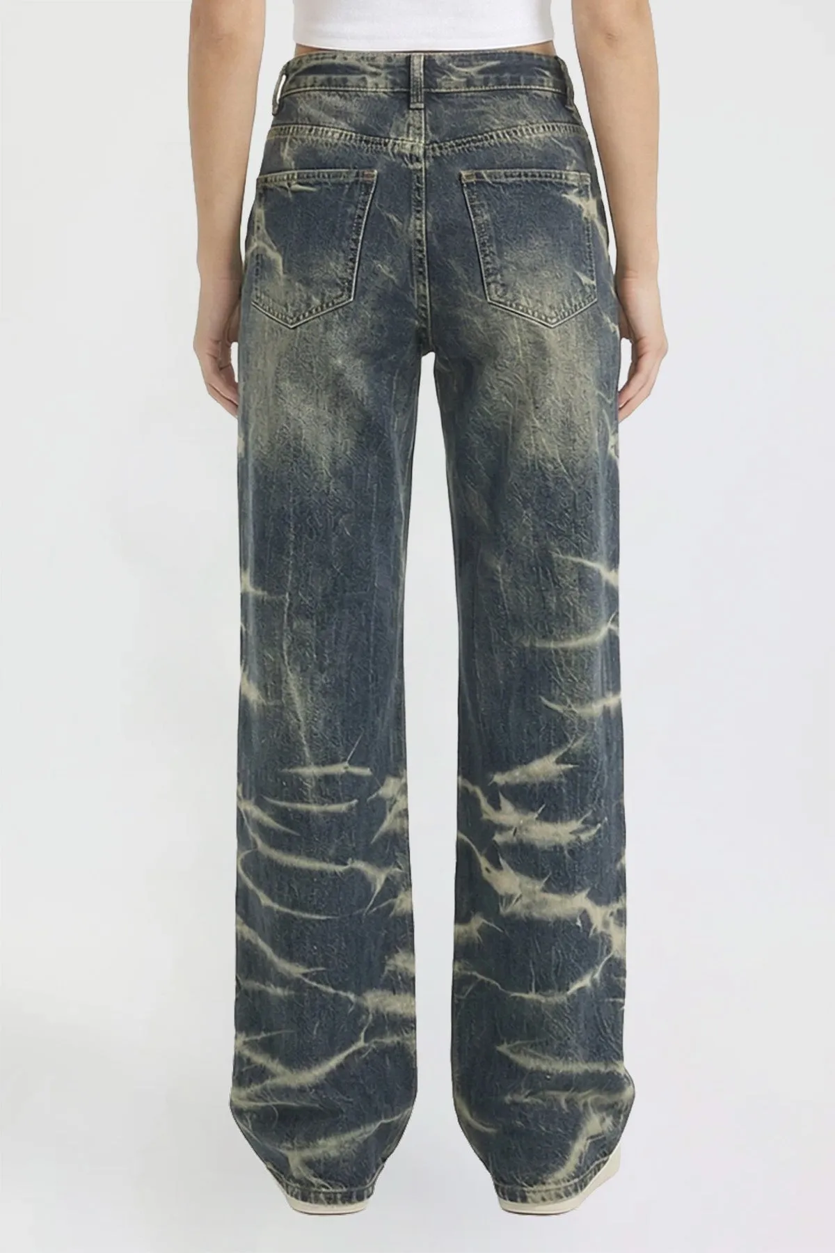 Women's Wide Leg Essential Baggy Jeans sold by YMI product image thumbnail 4