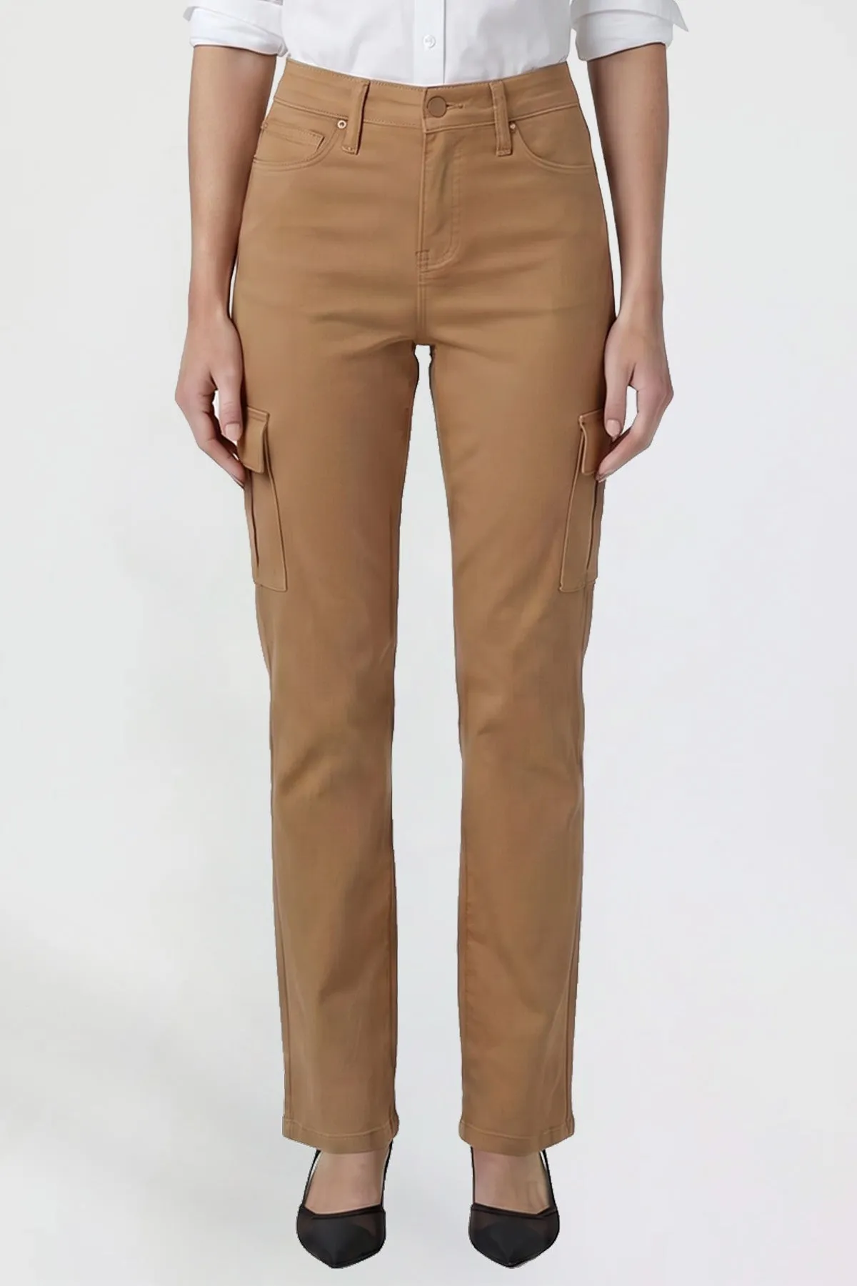 Women's Hyperstretch Straight Cargo Pants sold by YMI product image thumbnail 2