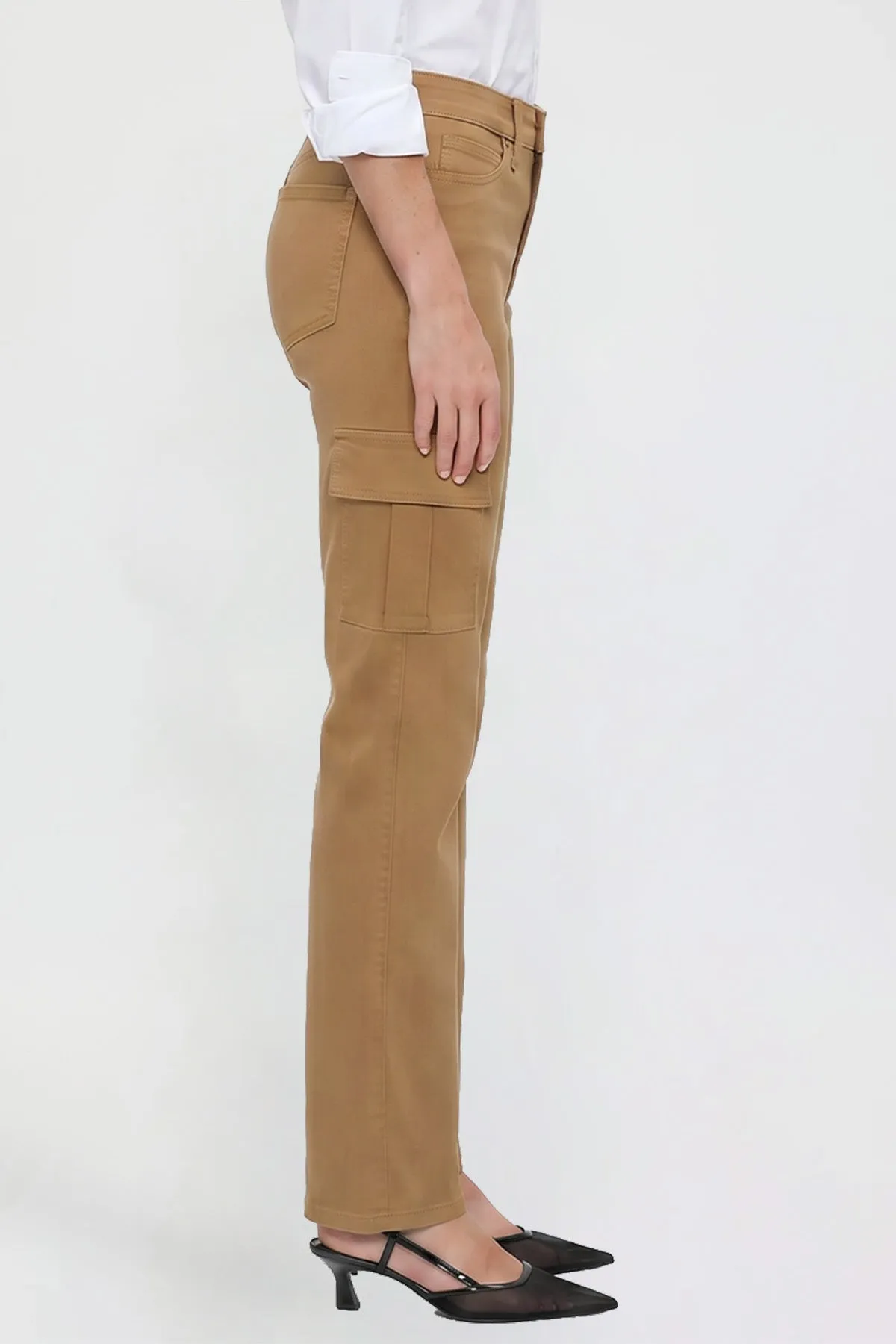 Women's Hyperstretch Straight Cargo Pants sold by YMI product image thumbnail 3
