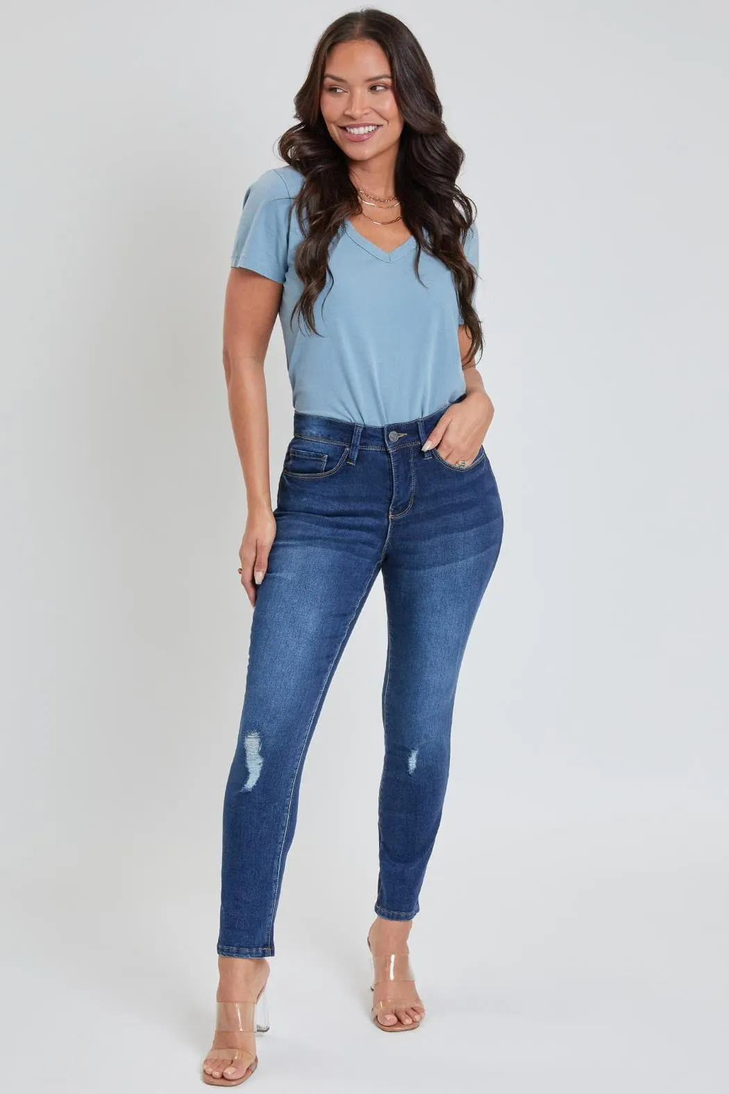 Women's Petite Tummy Control Classic Skinny Jean sold by YMI product image thumbnail 5