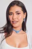 12" Denim Choker W/ Flower Blouse sold by YMI