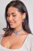 12" Denim Choker W/ Flower Blouse sold by YMI