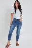 Women's Petite High Rise Denim Ankle Jogger sold by YMI