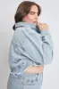 Women's Plus Cropped Denim Jacket sold by YMI