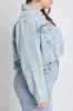 Women's Plus Cropped Denim Jacket sold by YMI