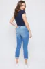 Women's Petite WannaBettaButt Mega Cuff Ankle Jeans sold by YMI