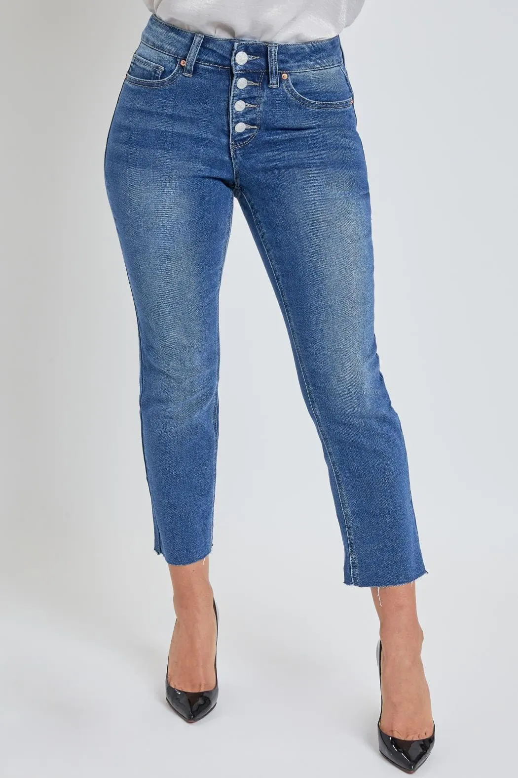 Women's Petite Vintage Dream High Rise Straight Jean sold by YMI product image thumbnail 3