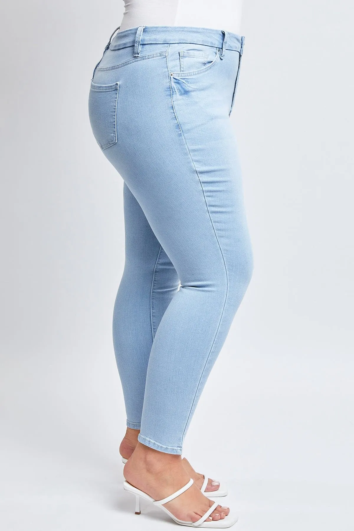Women's Plus Size Sustainable Curvy Fit Skinny Jeans sold by YMI product image thumbnail 4