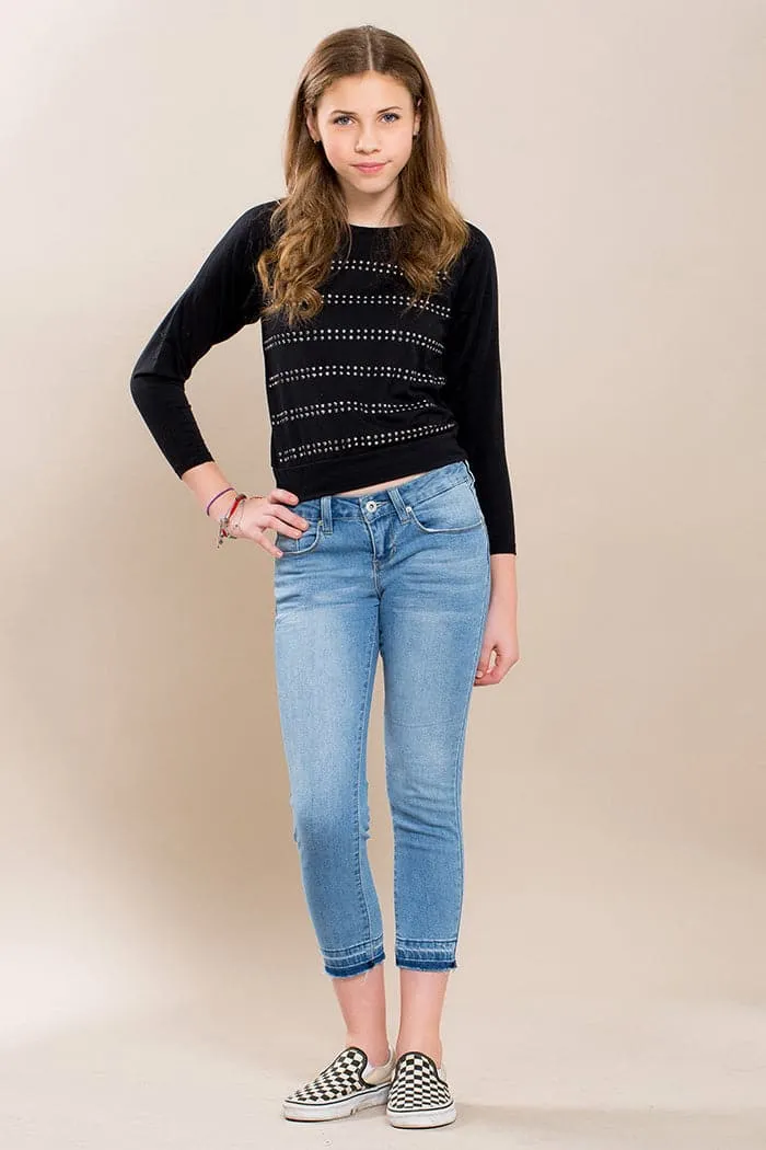 Girls Skinny Anklet with Release Hem sold by YMI