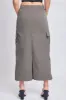 Women's Midi Cargo Parachute Skirt sold by YMI
