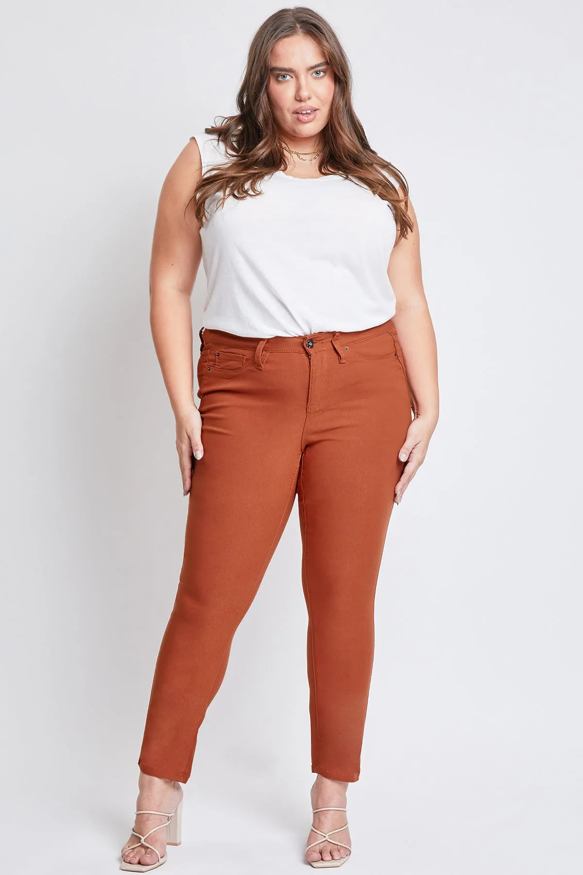 Women's Plus Size Hyperstretch Forever Color Skinny Pants sold by YMI product image thumbnail 5