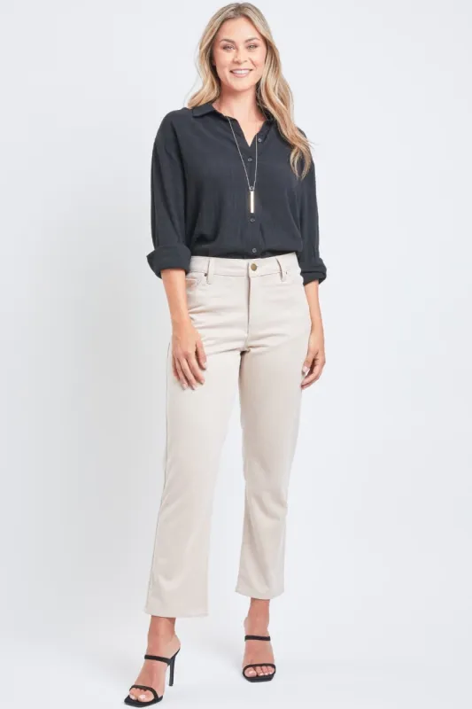 Women's Sueded Twill Comfort Stretch Straight Leg Pant sold by YMI